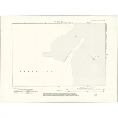 1908 Map of Lancashire LXXIV.NE, 1911 Print