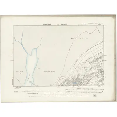 1889 Map of Lancashire LXXV.NW, 1894 Print