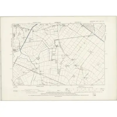 1892 Map of Lancashire LXXV.SE, 1894 Print