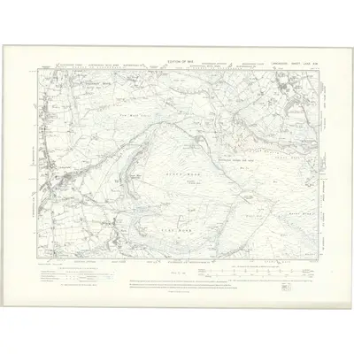 1908 Map of Lancashire LXXX.NW, 1912 Print