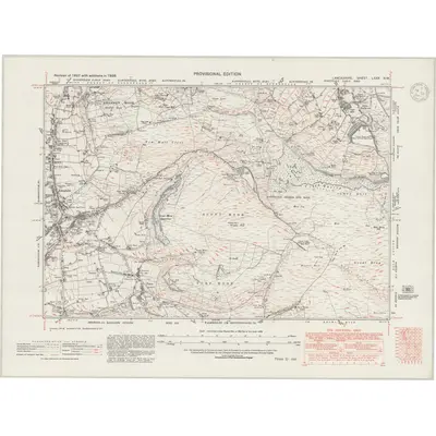 1938 Map of Lancashire LXXX.NW, 1947 Print