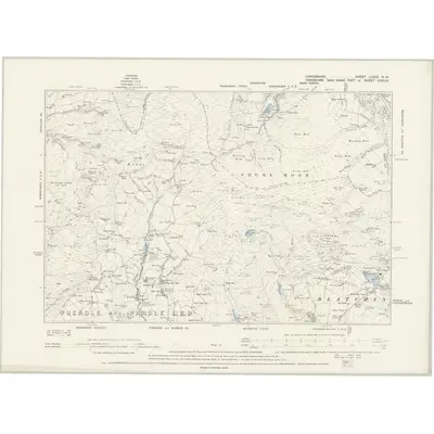1891 Map of Lancashire LXXXI.NW, 1895 Print