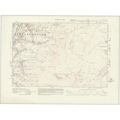 1928 Map of Lancashire LXXXI.SE, 1930 Print