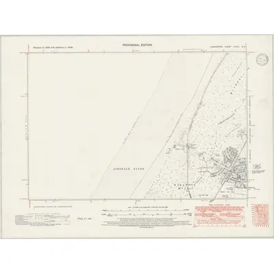 1938 Map of Lancashire LXXXII.NE, 1947 Print