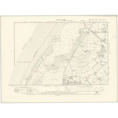 1925 Map of Lancashire LXXXII SW & SE, 1928 Print
