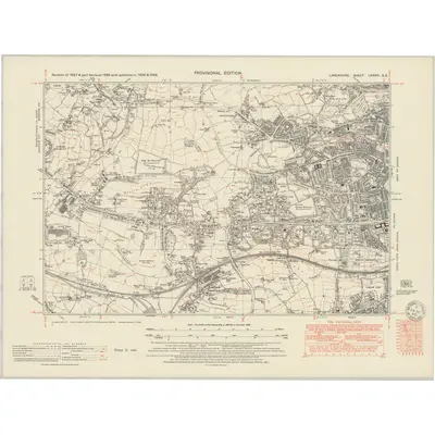 1948 Map of Lancashire LXXXVI.SE, 1951 Print