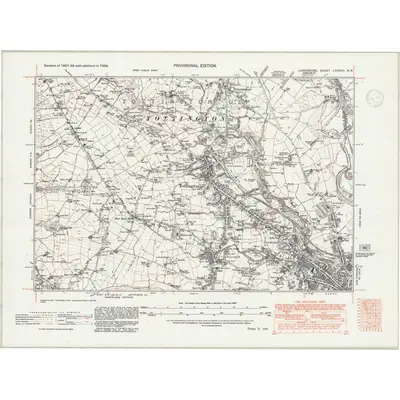 1938 Map of Lancashire LXXXVII.NE, 1947 Print