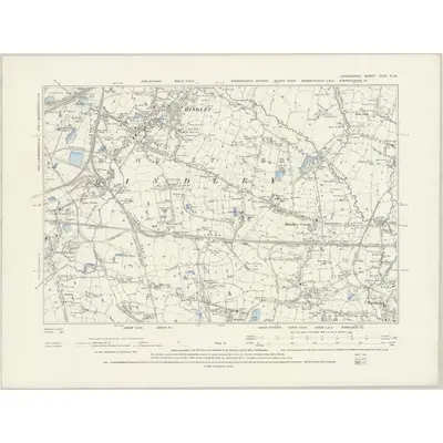 1888 Map of Lancashire XCIV.SW, 1894 Print