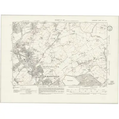 1932 Map of Lancashire XCVI.NW