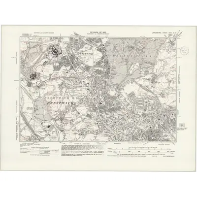 1932 Map of Lancashire XCVI.SW