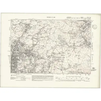1933 Map of Lancashire XCVII.NE