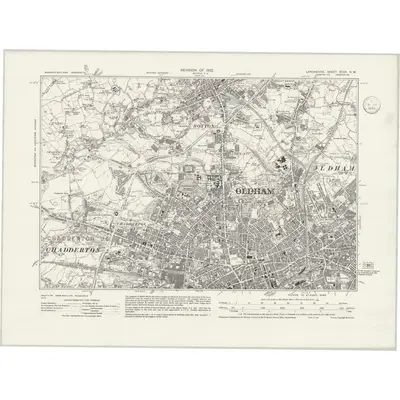 1932 Map of Lancashire XCVII.NW