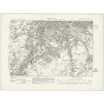 1932 Map of Lancashire XCVII.SW