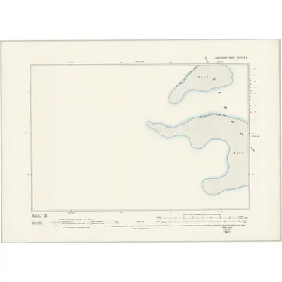 1892 Map of Lancashire XCVIII.SW, 1894 Print