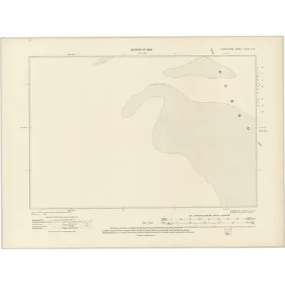 1907 Map of Lancashire XCVIII.SW, 1909 Print