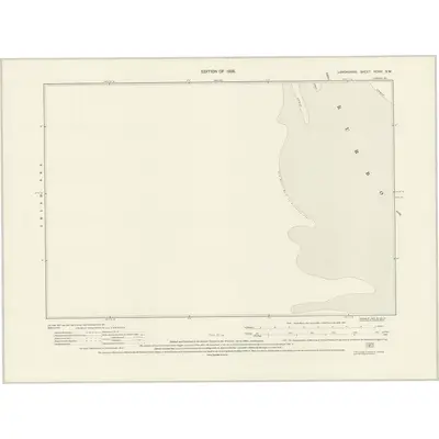 1925 Map of Lancashire XCVIII.SW, 1928 Print