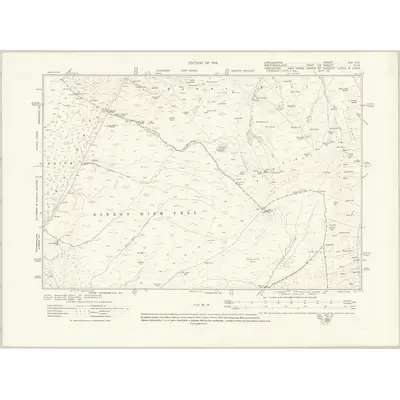 1910 Map of Lancashire XIV.NE, 1919 Print