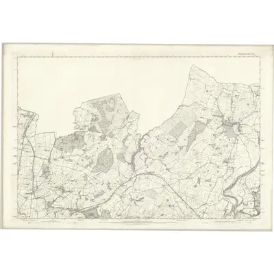 1890 Map of Lancashire XIX, 1894 Print