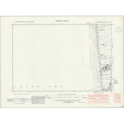 1938 Map of Lancashire XLII.NE, 1947 Print