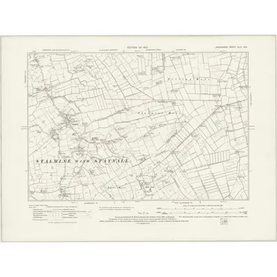 1909 Map of Lancashire XLIII.NE, 1931 Print