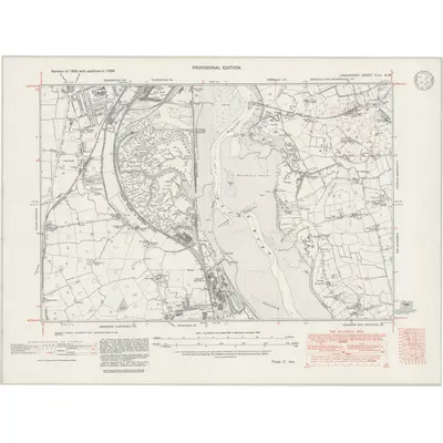 1938 Map of Lancashire XLIII.NW, 1946 Print
