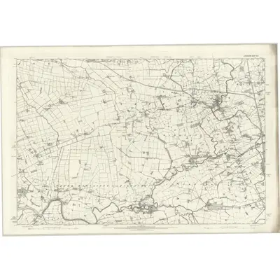 1891 Map of Lancashire XLIV, 1895 Print