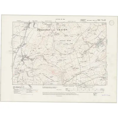 1910 Map of Lancashire XLIX.NW, 1946 Print