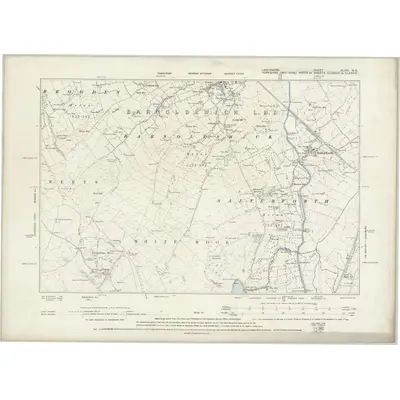 1892 Map of Lancashire XLVIII.NE, 1895 Print