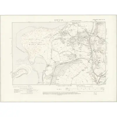1911 Map of Lancashire XV.SE, 1919 Print