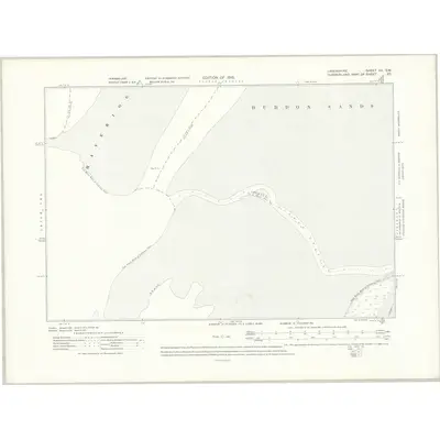 1911 Map of Lancashire XV.SW, 1916 Print