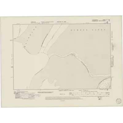 1911 Map of Lancashire XV.SW, 1950 Print