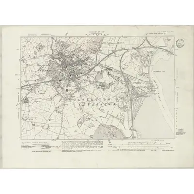 1931 Map of Lancashire XVI.NE