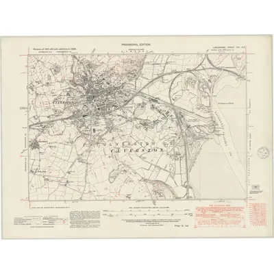 1938 Map of Lancashire XVI.NE, 1948 Print