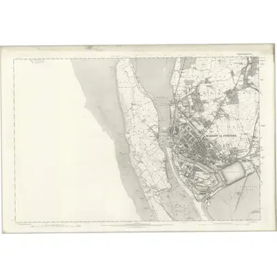 1889 Map of Lancashire XXI, 1895 Print