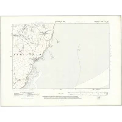 1910 Map of Lancashire XXII.NE, 1916 Print