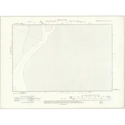 1910 Map of Lancashire XXIII.NW, 1914 Print