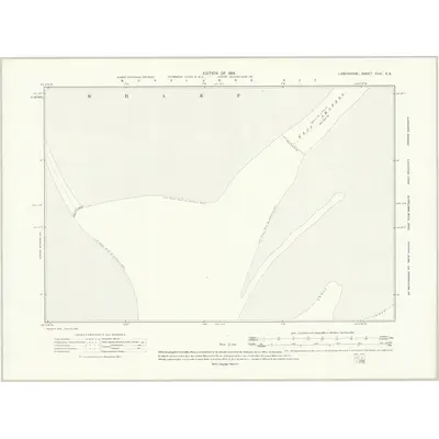 1889 Map of Lancashire XXIII.SE, 1914 Print