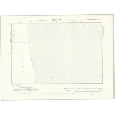 1899 Map of Lancashire XXIII.SW, 1915 Print