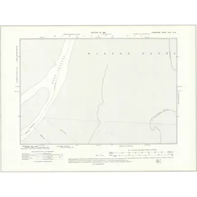 1910 Map of Lancashire XXIV.NW, 1914 Print