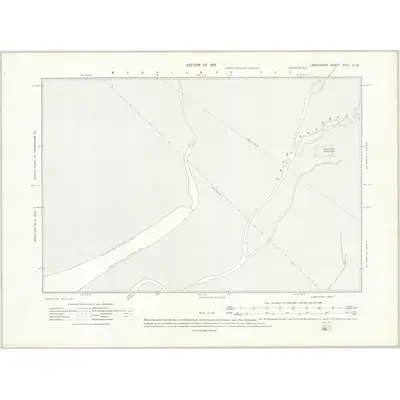 1889 Map of Lancashire XXIV.SW, 1914 Print