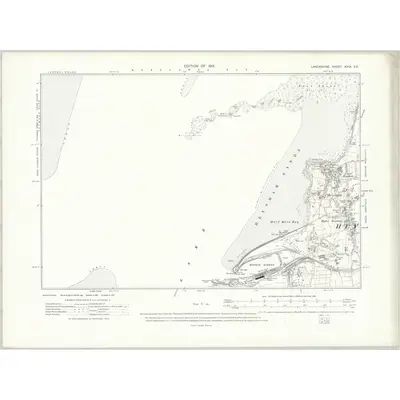 1911 Map of Lancashire XXIX.SE, 1915 Print