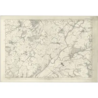 1890 Map of Lancashire XXV, 1894 Print