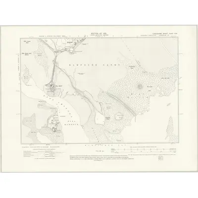 1910 Map of Lancashire XXVIII.NW, 1919 Print
