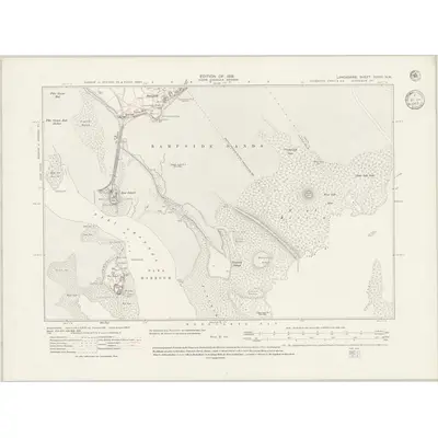 1910 Map of Lancashire XXVIII.NW, 1943 Print