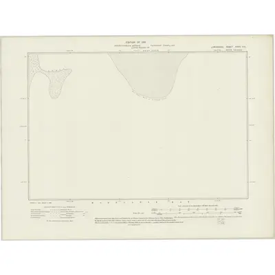 1889 Map of Lancashire XXVIII.SE, 1919 Print