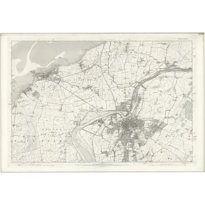 1891 Map of Lancashire XXX, 1895 Print