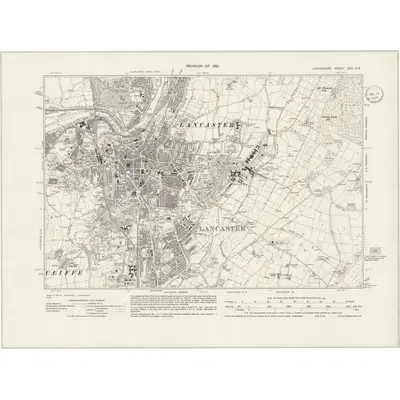 1931 Map of Lancashire XXX.SE