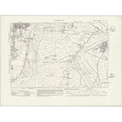 1931 Map of Lancashire XXX.SW