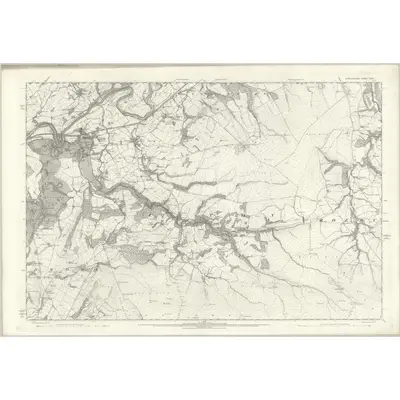 1890 Map of Lancashire XXXI, 1895 Print