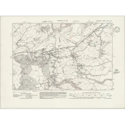 1931 Map of Lancashire XXXI.NW